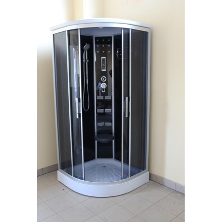 Cabina dus cu hidromasaj 90 x 90 cm model HER-1304