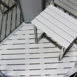 Cabina dus cu hidromasaj si sauna model PL10-QCF-TG-S 100 x 100 cm