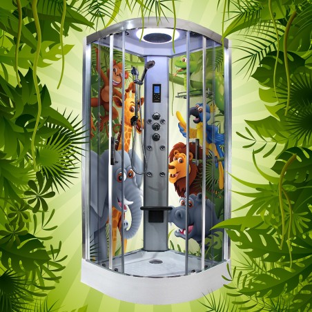 Cabina dus cu hidromasaj 90 x 90 cm model KIDS