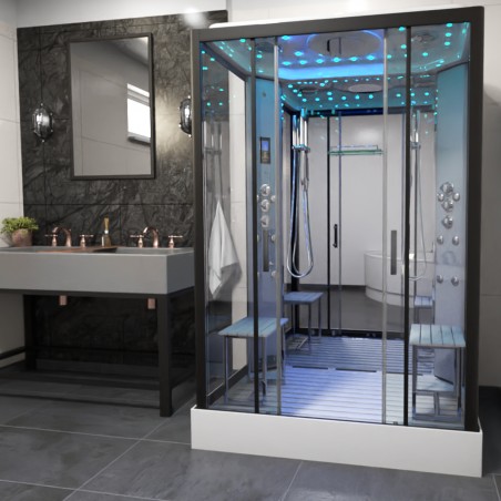 Cabina dus cu hidromasaj si sauna umeda pentru 2 persoane