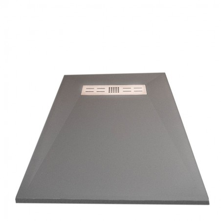 cadita dus din compozit cu rigola 90 x 130 cm