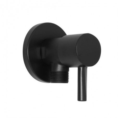 robinet trecere negru 1/2x1/2
