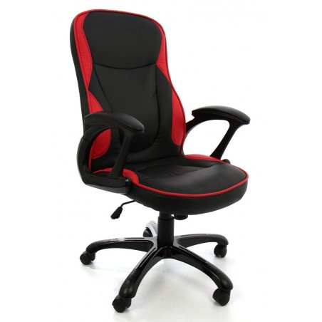 Scaun directorial US25 Negru cu Rosu