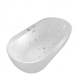 Cadă ovală freestanding cu...