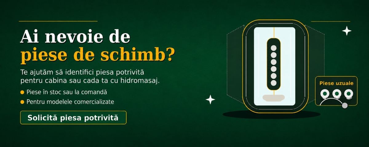 Cazi cu hidromasaj si aeromasaj, cabine hidromasaj sauna piese de schimb
